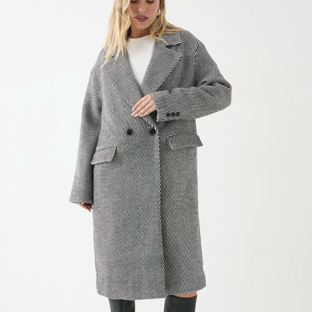 Misspap Textured Long Coat